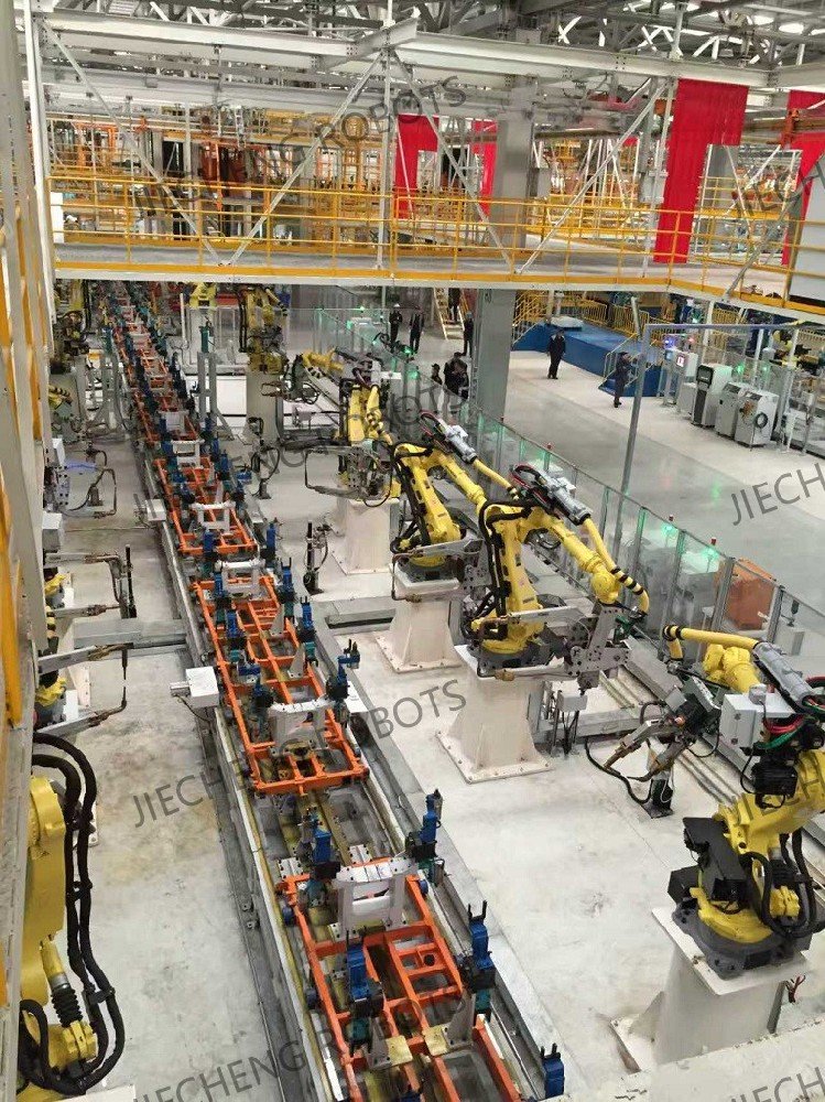 Automotive body-in-white welding line